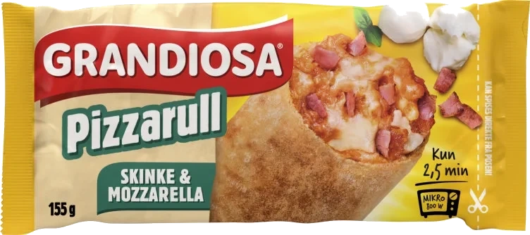 Grandiosa pizzarull skinke & mozzarella  155g
