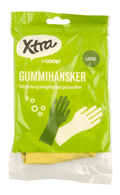 X-tra Gummihansker Large