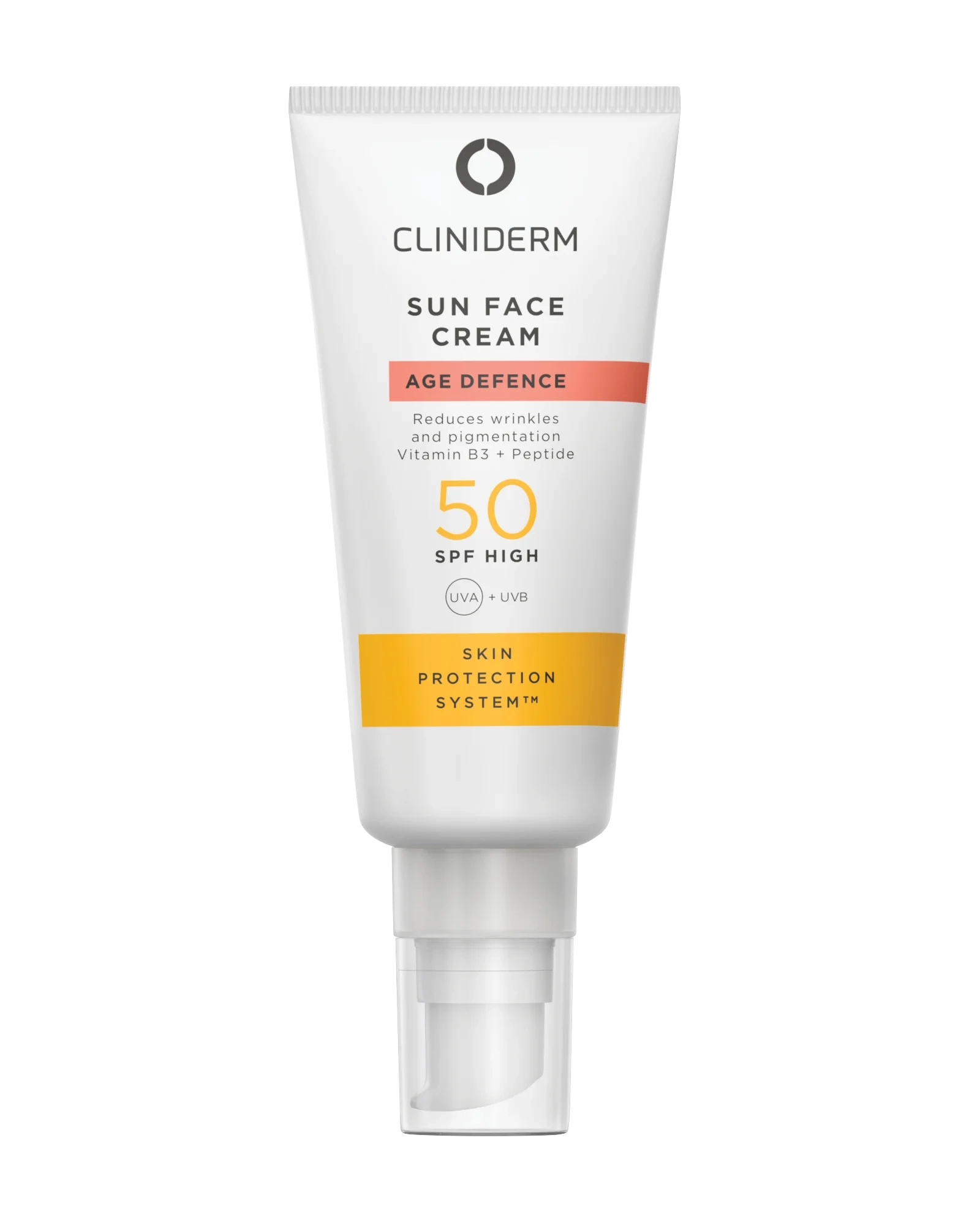 Cliniderm Age Defence Sun Face Cream SPF50, 40 ml