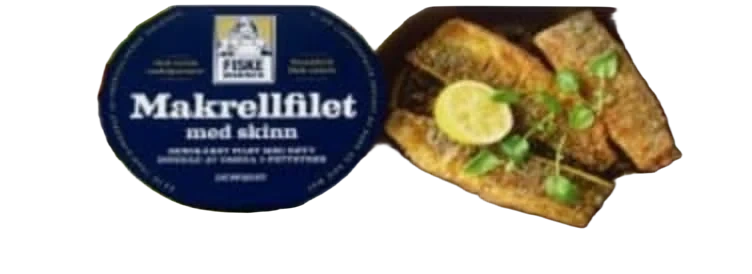 Makrellfilet m/Skinn 400g Fiskemannen