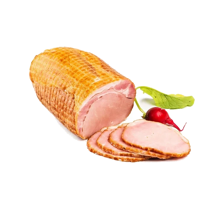 Svinekam røkt kokt skivet 10xca500g   kg