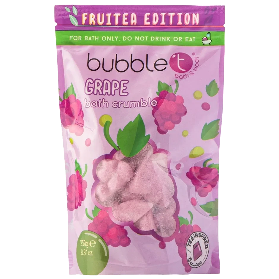 BubbleT Fruitea Grape Bath Crumble