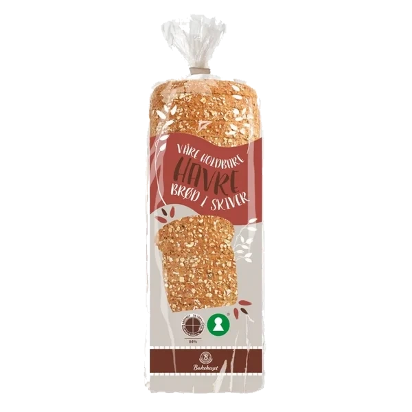Holdbart Havrebrød Skåret 750g Bakehuset (har Vært Fryst)