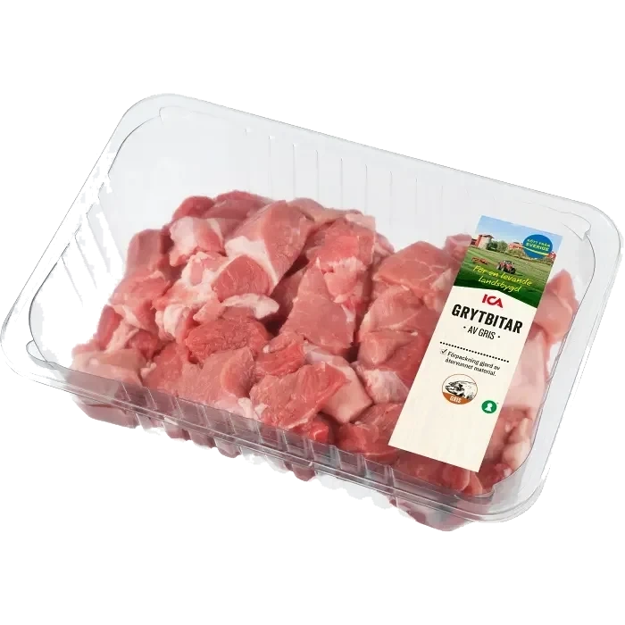 Grytbitar Färska av gris ca 1kg ICA