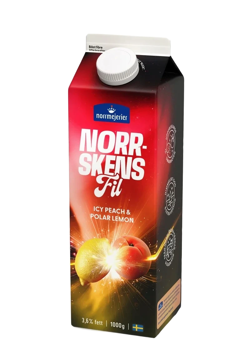 Norrmejerier Norrskensfil Icy Peach/Polar Lemon