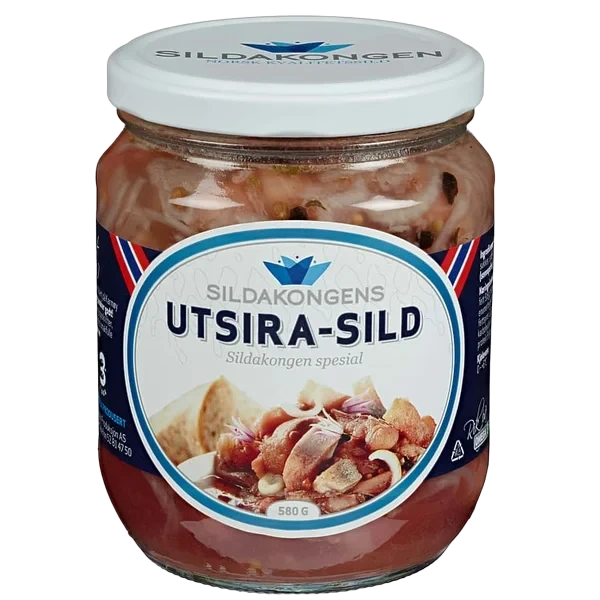 Utsirasild 580g Glass Sildakongen
