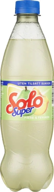 Solo Super Pære&Fersken 0,5l flaske