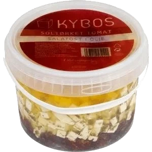 Kybos Fetaost M/Soltørkede Tomater 2,5kg