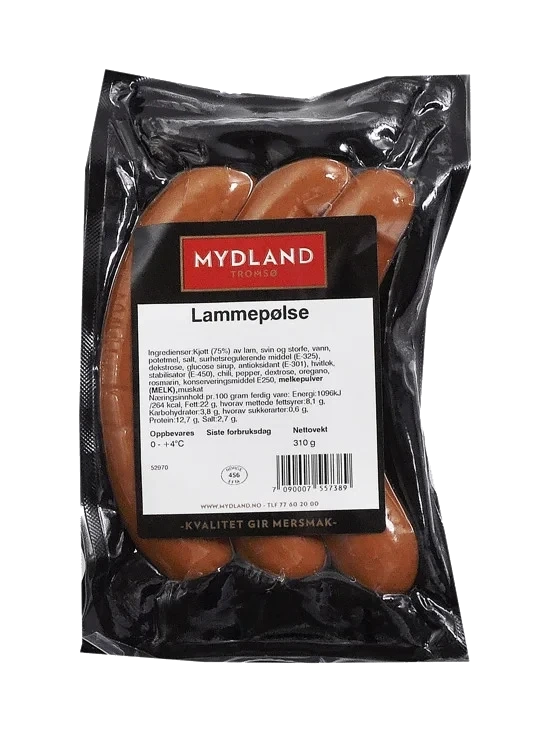 Lammepølse  3pk  310g