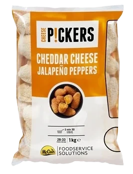 Mccain Ch Pickers Cheddar Peppers 1kg