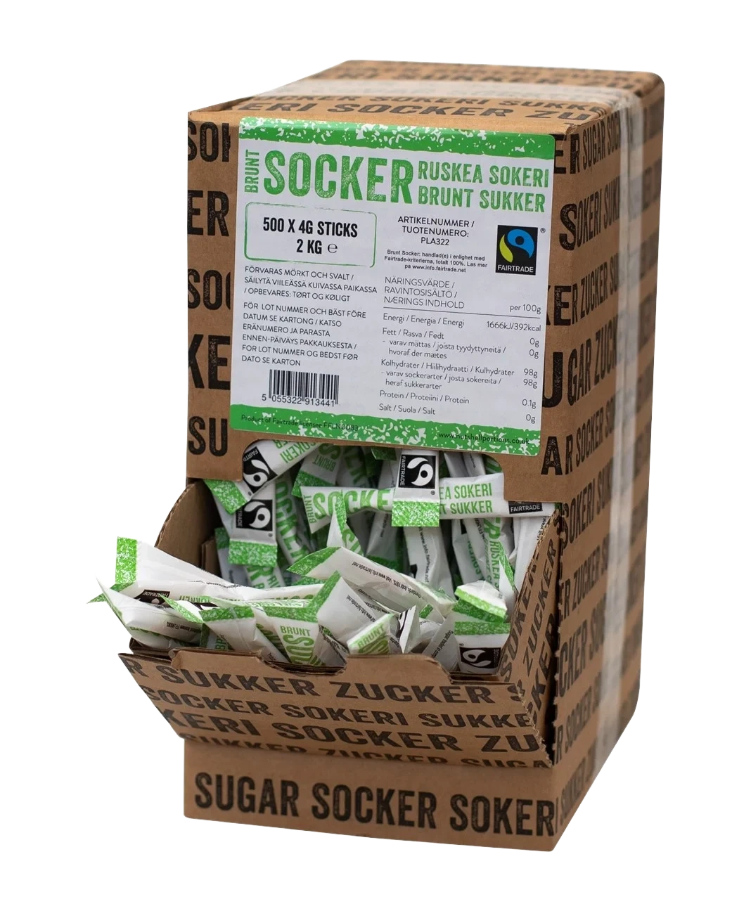 Strösocker sticks brunt