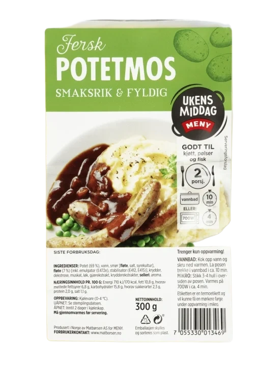 Potetmos 300g Meny