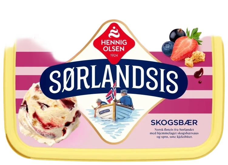 Sørlandsis Skogsbær 0,95l Hennig-Olsen-Is
