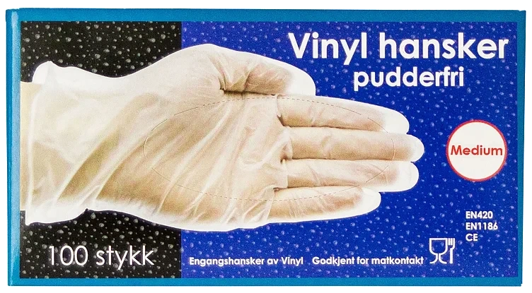 Vinyl Engangshansker _str: S * Pk A 100 stk