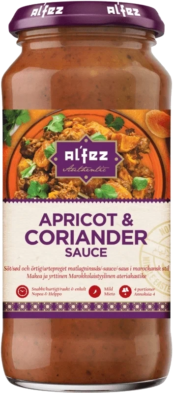 Al'Fez Apricot & Coriander Sauce 45ml