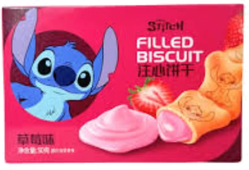 Binqi Stitch Strawberry Kjeks 50g