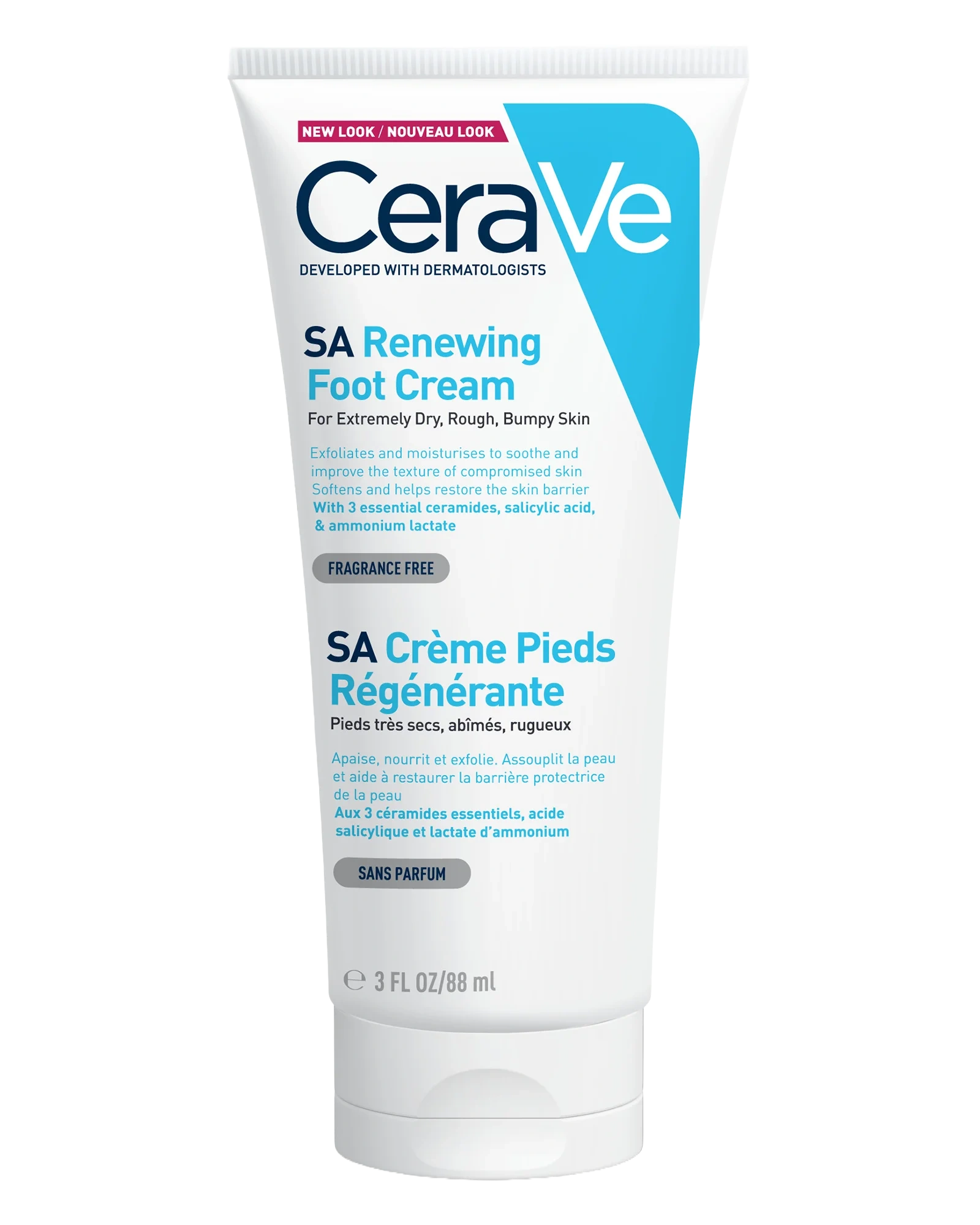 CeraVe SA Renewing Foot Cream, 88 ml
