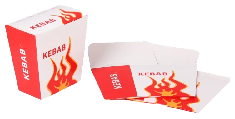 Kebab boks 12x7x15,5cm  250stk