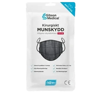 Gibson Medical Munskydd IIR svart