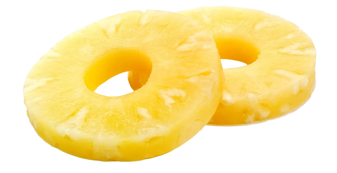 Ananasskivor i juice