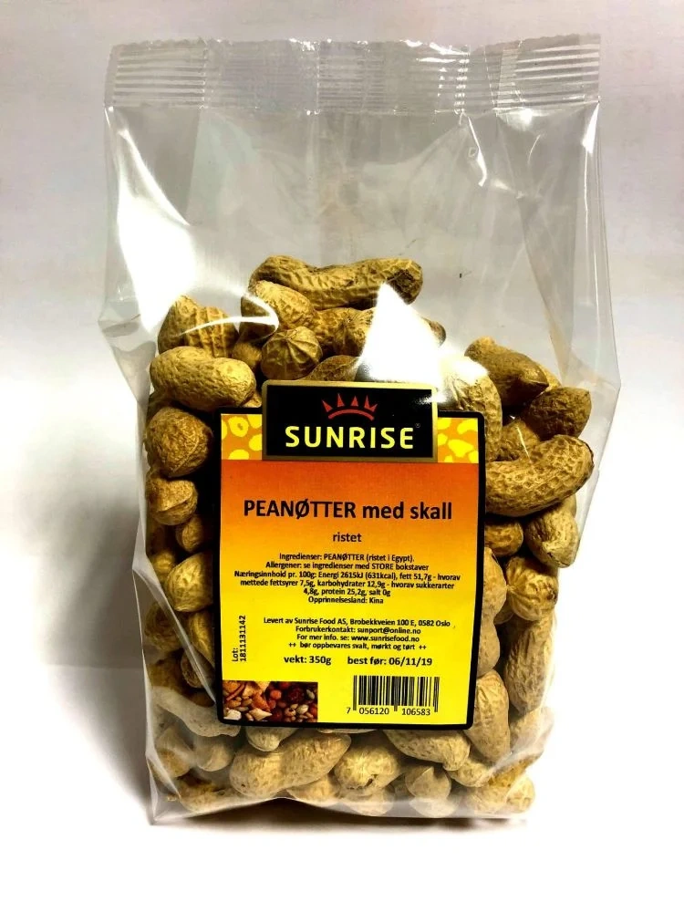 Sunrise Peanøtter m/Skall Ristet