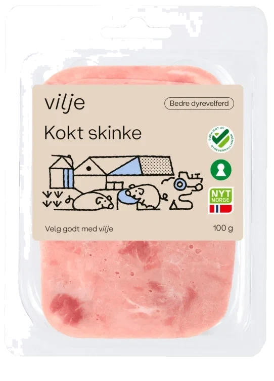 Kokt Skinke 100g Vilje