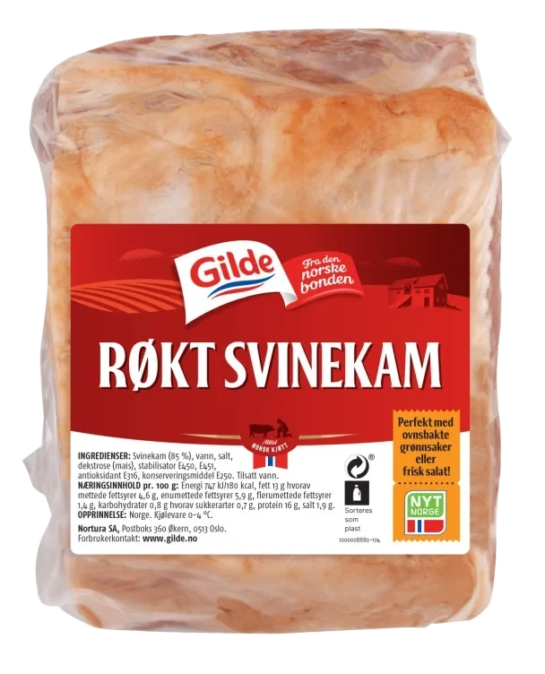 Røkt Svinekam m/Ben Stk Pk