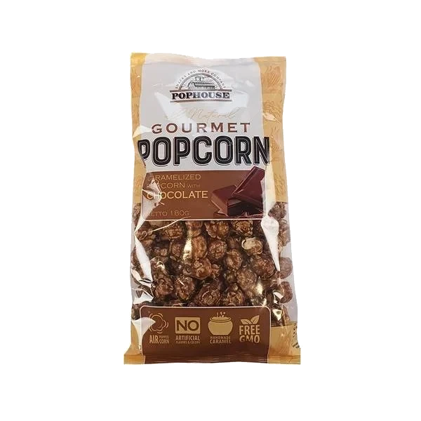 Pophouse Caramelized Popcorn m Sjokolade 180g