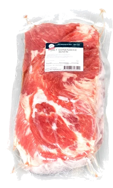 Svinenakke u/ben salt   3xca2kg   kg