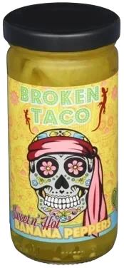 Sweet'n Hot Banana Peppers 226g Broken Taco