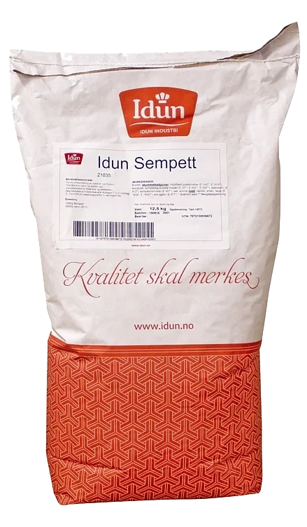 Sempett kaldrørt vaniljekrem sekk   12,5kg