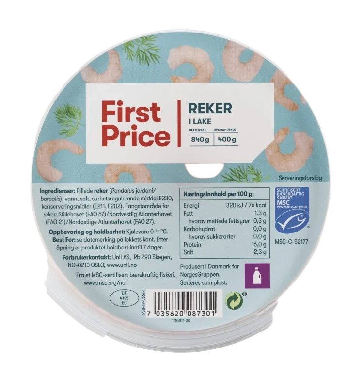 Reker i Lake Msc 840g First Price