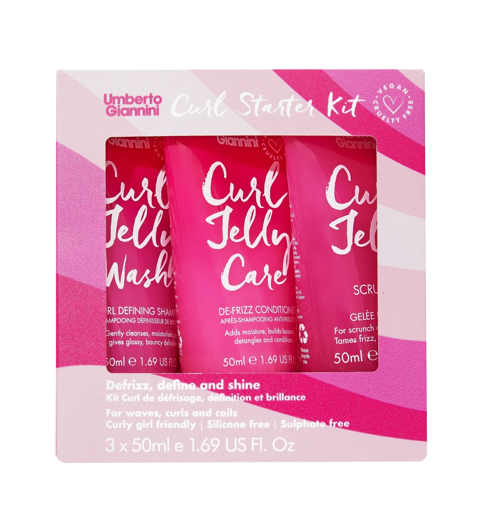 Umberto Giannini Curl Starter Kit 3x50 ml