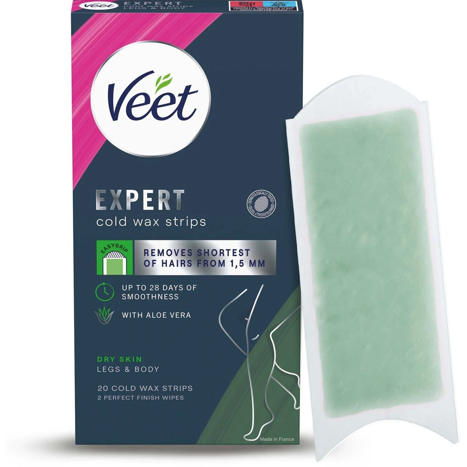 Veet Wax Strips Easy Grip For Dry Skin