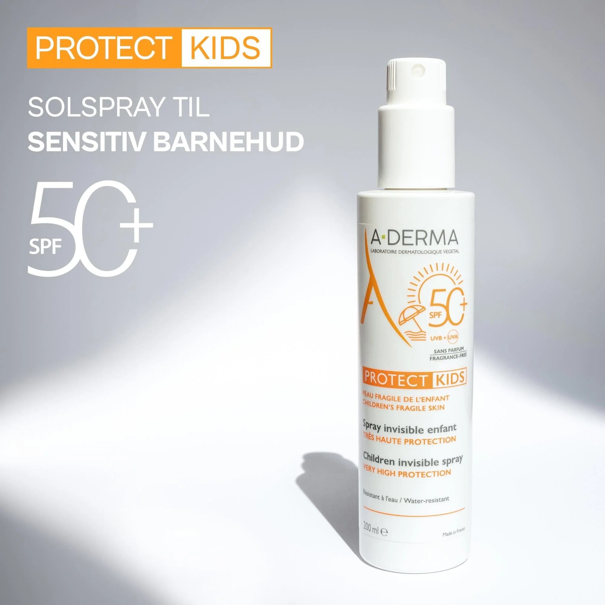 A-Derma Protect Kids Spray SPF50+, 200 ml