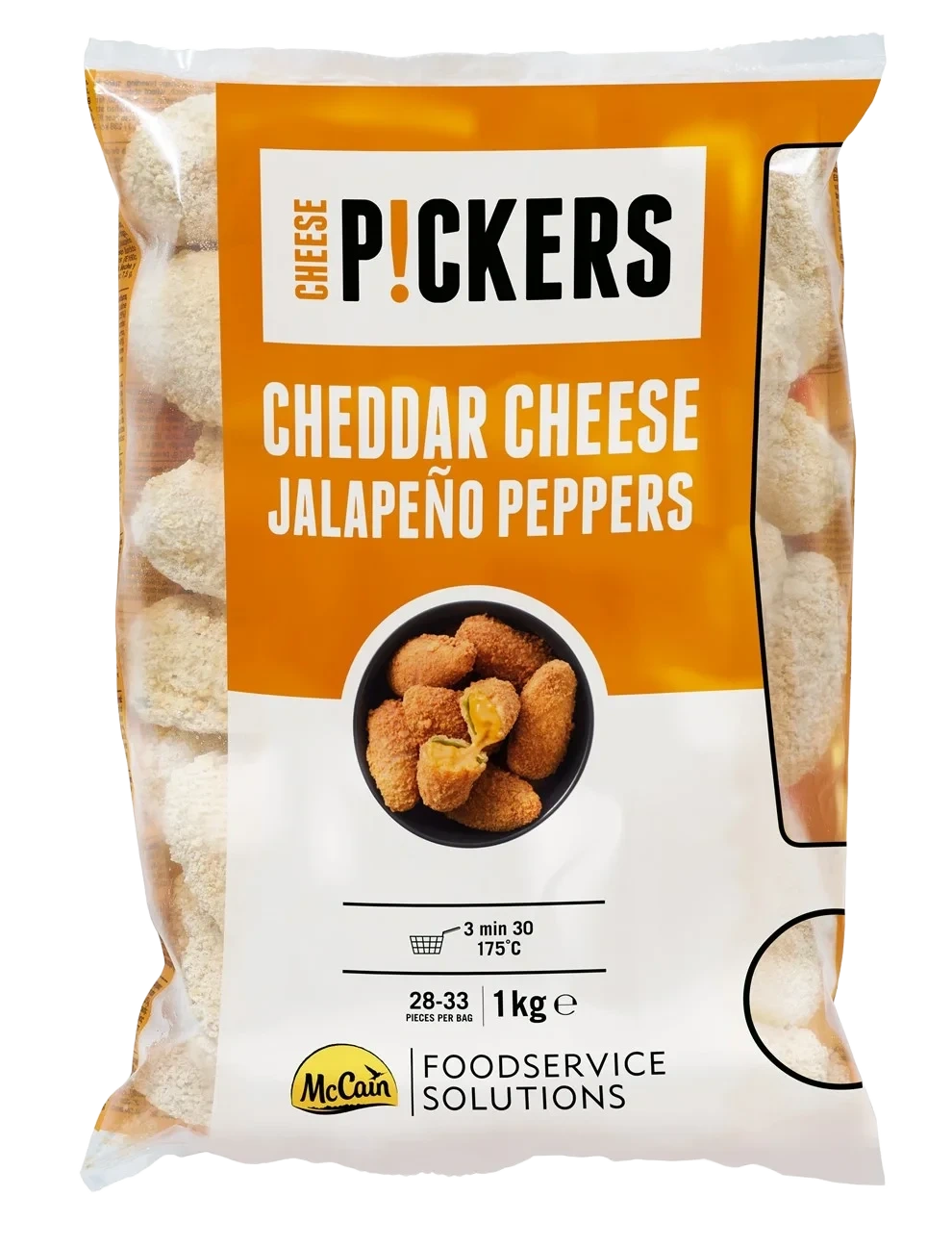 Mccain Ch Pickers Cheddar Peppers 1kg