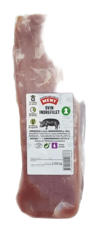 Svin Indrefilet hel Ca500g Meny