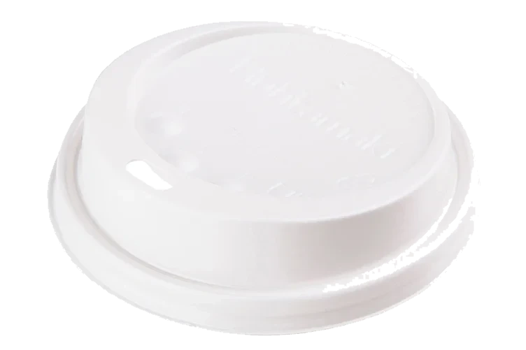 Lokk beger hvit ø80mm  100stk