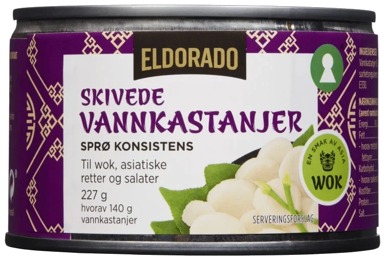 Vannkastanjer 227g Eldorado