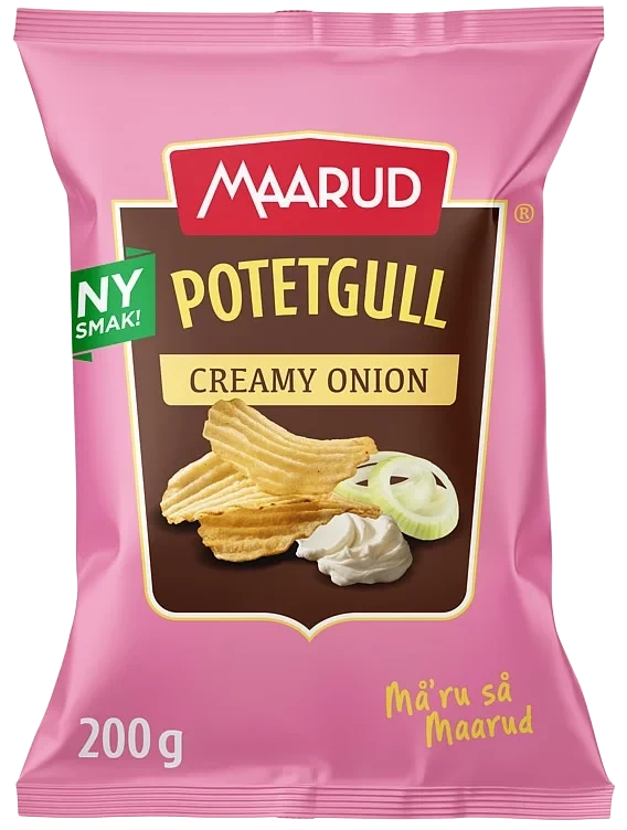Potetgull Rifla Creamy Onion 200g Maarud