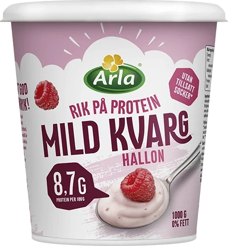 Mild kvarg hallon