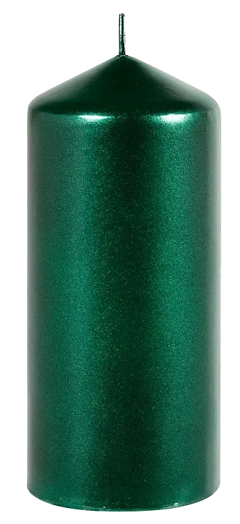 Kubbelys matt 7x15cm metalic grønn  10stk