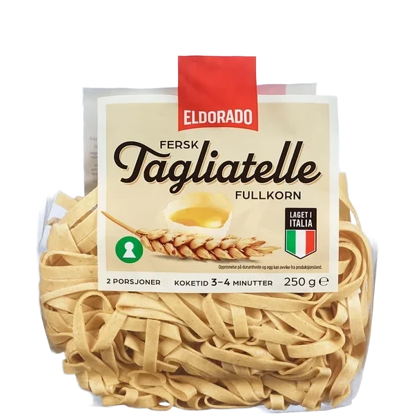 Tagliatelle Fullkorn Fersk 250g Eldorado