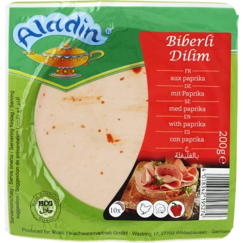 Mortadella Kyckling Paprika Skivad