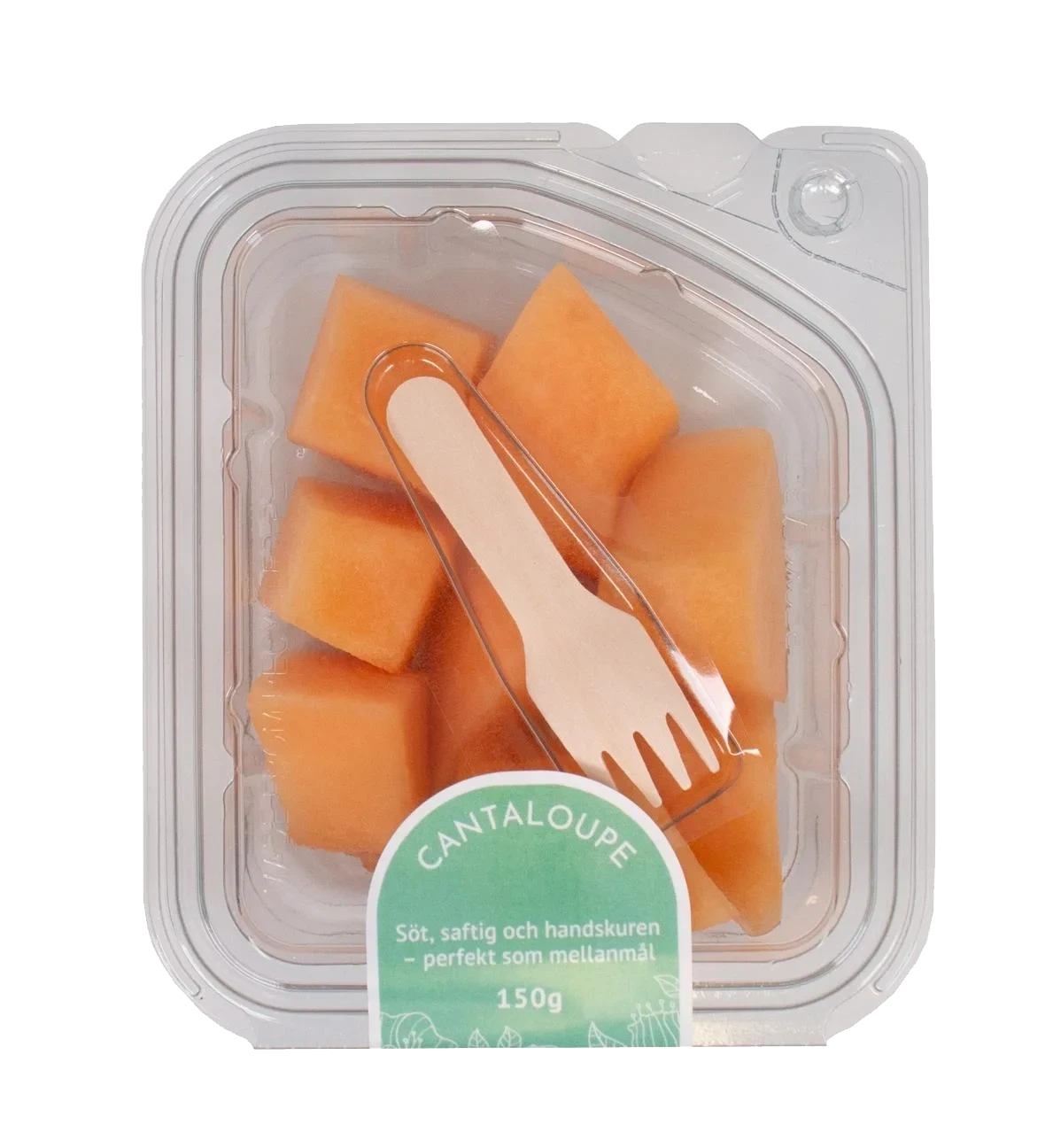 Cantaloupemelon i bitar