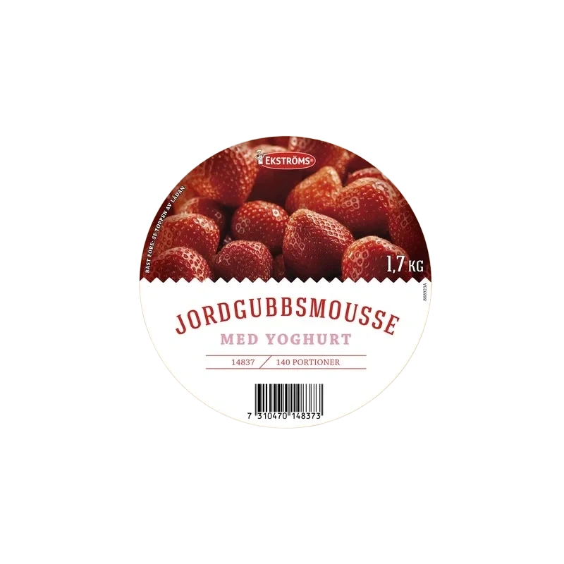 Jordgubbsmousse med yoghurt