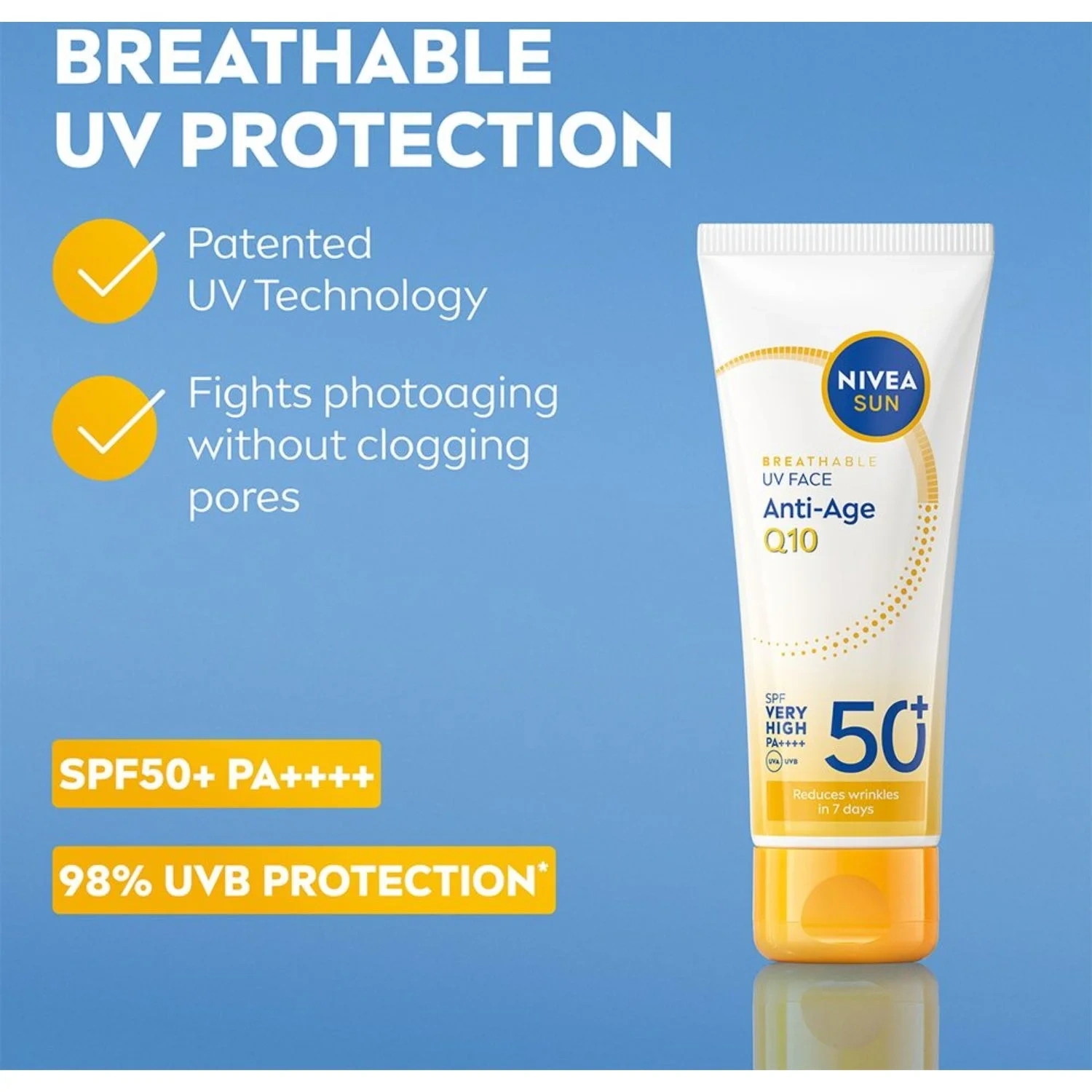 Solkräm Ansikte Anti-Age Q10 Spf 50+