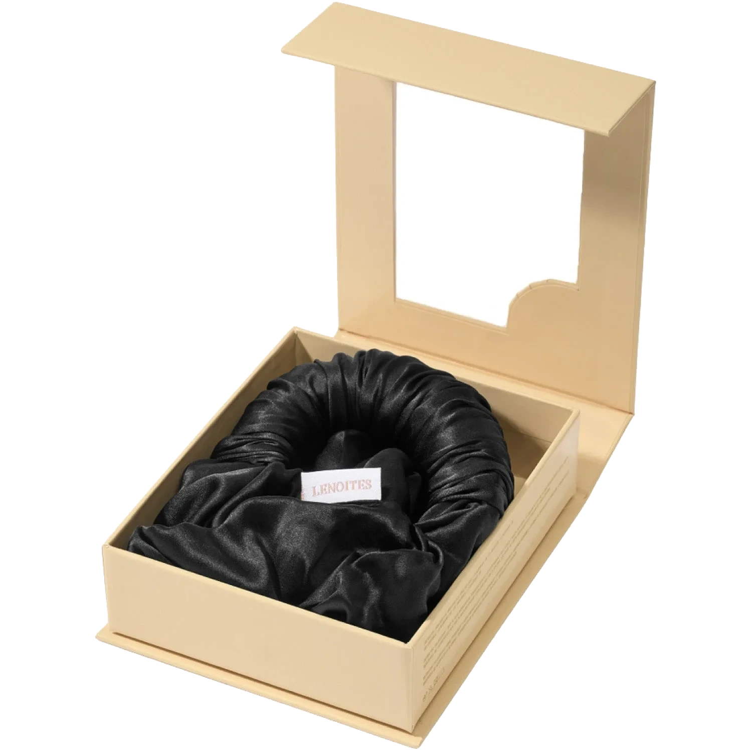 Lenoites Blowout Tie in Mulberry Silk Black, Large