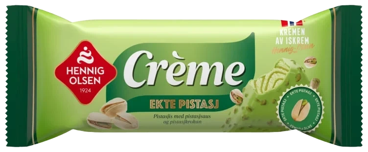Creme Pistasj Fløteis 110ml Hennig-Olsen