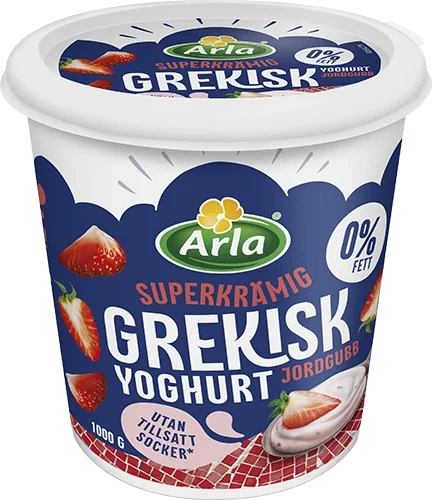 Grekisk yoghurt jordgubb 0%